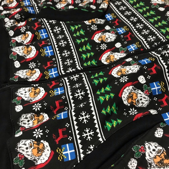 Mens XXL Festive Santa Claus Hoodie New W/ Tags - Picture 4 of 8